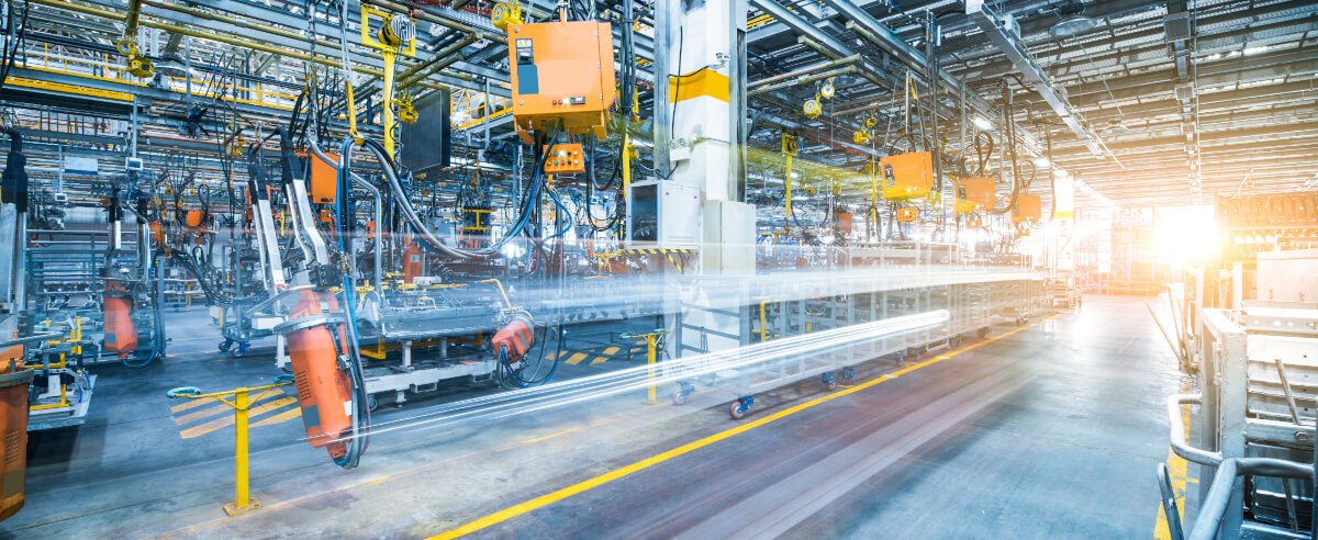 scene inside a factory